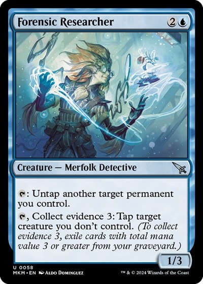 Forensic Researcher (MKM) #58 Uncommon Murders at Karlov Manor Magic: The Gathering: 2024