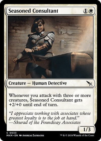 Seasoned Consultant (MKM) #33 Common (Lightly Played) Murders at Karlov Manor Magic: The Gathering: 2024