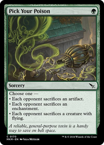 Pick Your Poison (MKM) #170 Common Murders at Karlov Manor Magic: The Gathering: 2024