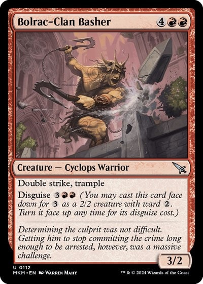 Bolrac Clan Basher (MKM) #112 Uncommon (Lightly Played) Murders at Karlov Manor Magic: The Gathering: 2024