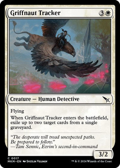 Griffnaut Tracker (MKM) #17 Common (Lightly Played) Murders at Karlov Manor Magic: The Gathering: 2024
