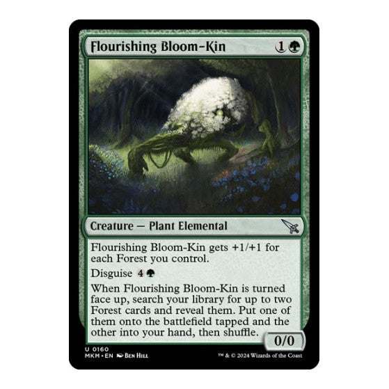 Flourishing Bloom-Kin (MKM) #160 Uncommon (Lightly Played) Murders at Karlov Manor Magic: The Gathering: 2024