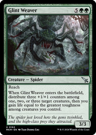 Glint Weaver (MKM) #162 Uncommon (Lightly Played) Murders at Karlov Manor Magic: The Gathering: 2024