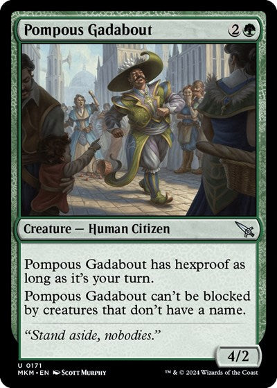 Pompous Gadabout (MKM) #171 Uncommon Murders at Karlov Manor Magic: The Gathering: 2024