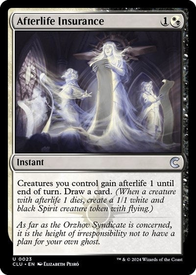 Afterlife Insurance (CLU) #23 Uncommon (Lightly Played) Ravnica: Clue Edition Magic: The Gathering: 2024