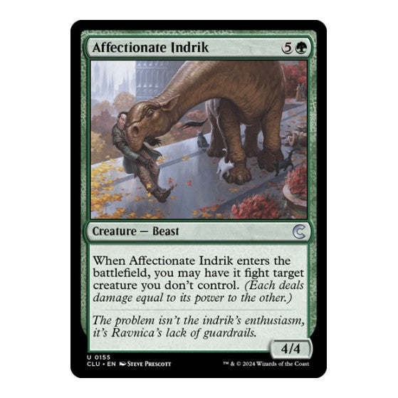 Affectionate Indrik (CLU) #155 Uncommon (Lightly Played) Ravnica: Clue Edition Magic: The Gathering: 2024