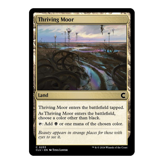 Thriving Moor (CLU) #253 Common (Lightly Played) Ravnica: Clue Edition Magic: The Gathering: 2024