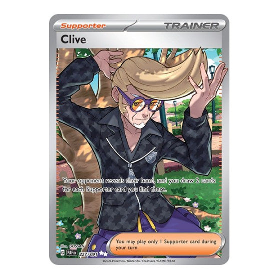 Clive - 227/091 (PAF) #227/091 Ultra Rare (Holofoil Near Mint) SV: Paldean Fates Pokemon: 2024