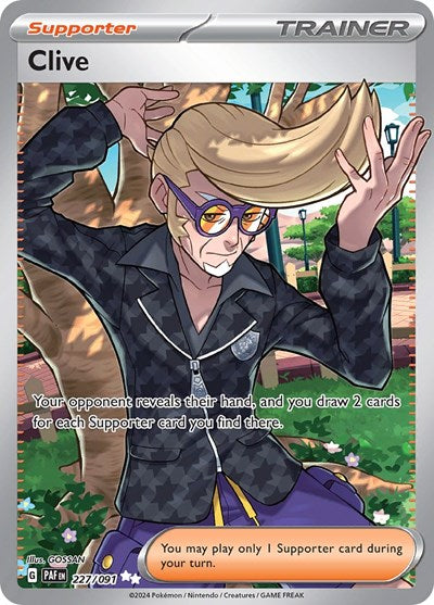 Clive 227 091 (PAF) #227/091 Ultra Rare SV: Paldean Fates Pokemon: 2024