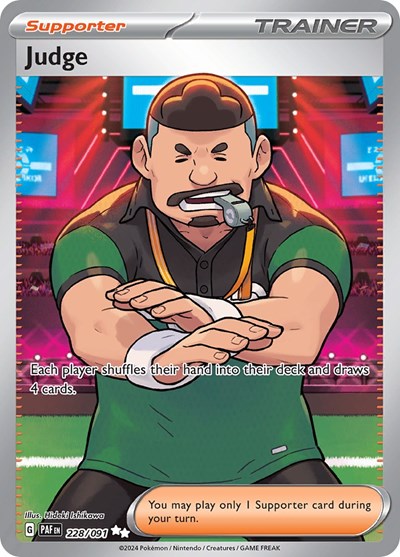 Judge (PAF) #228/091 Ultra Rare (Holofoil Near Mint) SV: Paldean Fates Pokemon: 2024