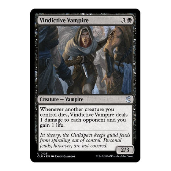 Vindictive Vampire (CLU) #126 Uncommon (Lightly Played) Ravnica: Clue Edition Magic: The Gathering: 2024