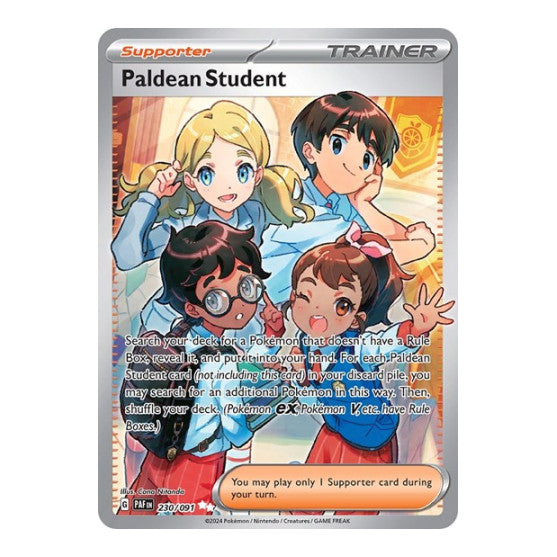 Paldean Student 230 091 (PAF) #230/091 Ultra Rare (Holofoil Near Mint) SV: Paldean Fates Pokemon: 2024
