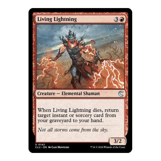 Living Lightning (CLU) #142 Uncommon (Lightly Played) Ravnica: Clue Edition Magic: The Gathering: 2024