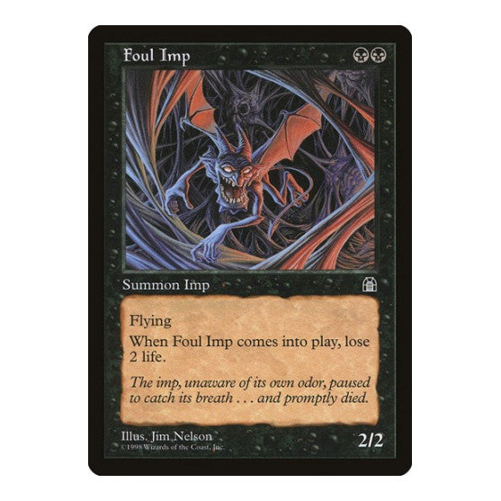 Foul Imp (STH) #59 Common (Lightly Played) Stronghold Magic: The Gathering: 1998
