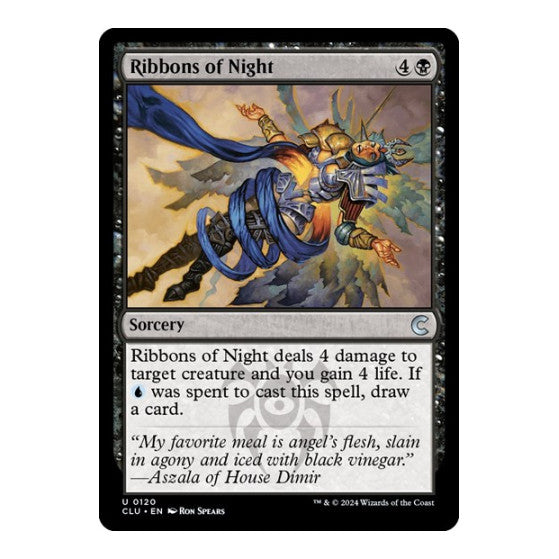 Ribbons of Night (CLU) #120 Uncommon (Lightly Played) Ravnica: Clue Edition Magic: The Gathering: 2024