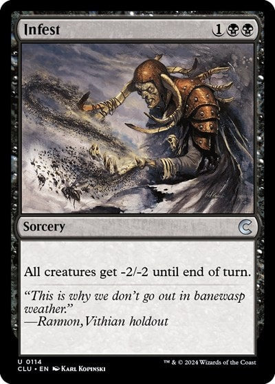 Infest (CLU) #114 Uncommon (Lightly Played) Ravnica: Clue Edition Magic: The Gathering: 2024