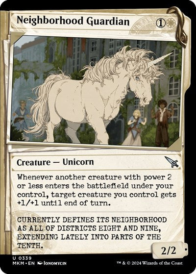 Neighborhood Guardian Showcase (MKM) #339 Uncommon (Lightly Played) Murders at Karlov Manor Magic: The Gathering: 2024