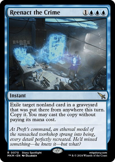 Reenact the Crime (MKM) #70 Rare (Near Mint) Murders at Karlov Manor Magic: The Gathering: 2024