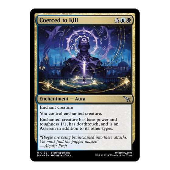 Coerced to Kill (MKM) #192 Uncommon (Lightly Played) Murders at Karlov Manor Magic: The Gathering: 2024