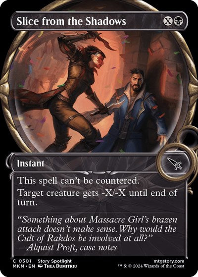 Slice from the Shadows Showcase (MKM) #301 Common (Lightly Played) Murders at Karlov Manor Magic: The Gathering: 2024