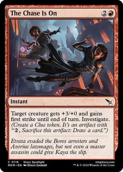 The Chase Is On (MKM) #116 Common (Lightly Played) Murders at Karlov Manor Magic: The Gathering: 2024
