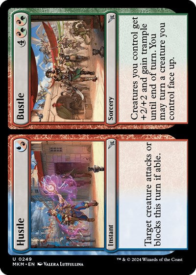 Hustle Bustle (MKM) #249 Uncommon (Lightly Played) Murders at Karlov Manor Magic: The Gathering: 2024