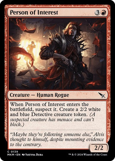 Person of Interest (MKM) #139 Common Murders at Karlov Manor Magic: The Gathering: 2024