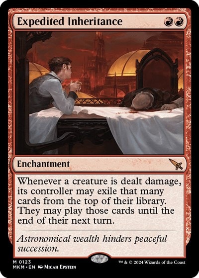 Expedited Inheritance (MKM) #123 Mythic Rare Murders at Karlov Manor Magic: The Gathering: 2024