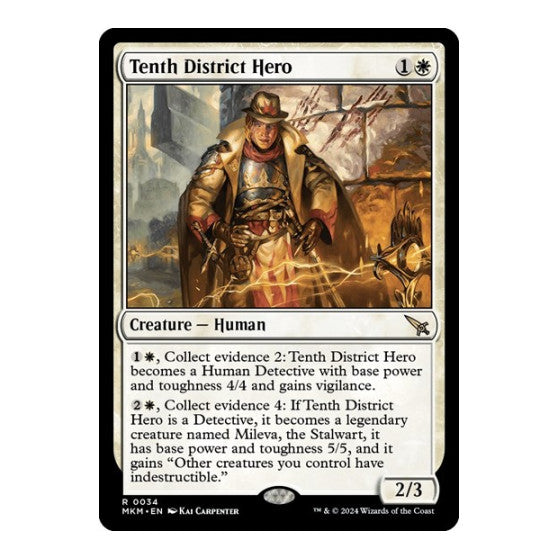 Tenth District Hero (MKM) #34 Rare Murders at Karlov Manor Magic: The Gathering: 2024
