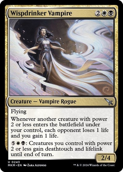 Wispdrinker Vampire (MKM) #243 Uncommon (Lightly Played) Murders at Karlov Manor Magic: The Gathering: 2024