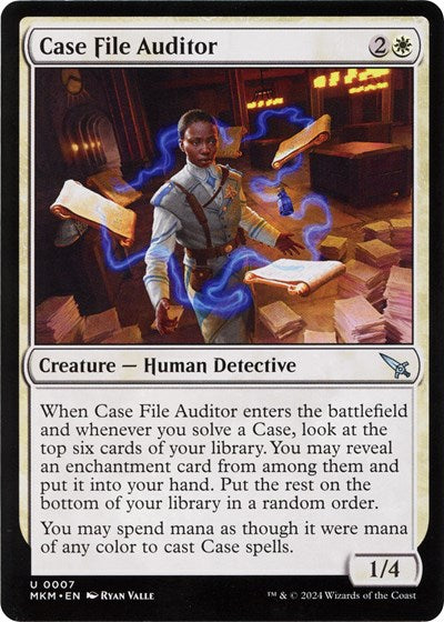 Case File Auditor a (MKM) #7 Uncommon (Lightly Played) Murders at Karlov Manor Magic: The Gathering: 2024