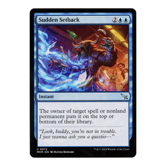 Sudden Setback a (MKM) #72 Uncommon Murders at Karlov Manor Magic: The Gathering: 2024
