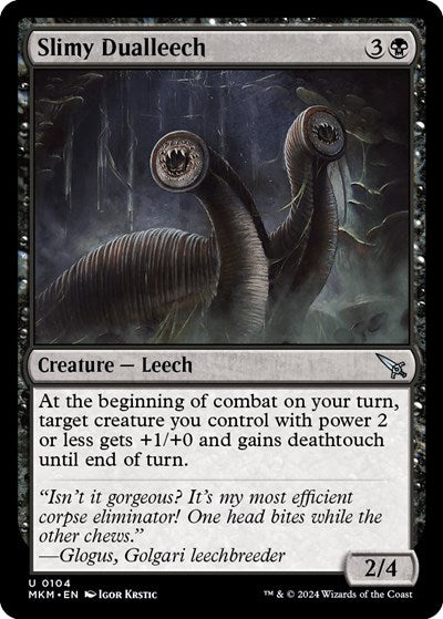 Slimy Dualleech (MKM) #104 Uncommon Murders at Karlov Manor Magic: The Gathering: 2024