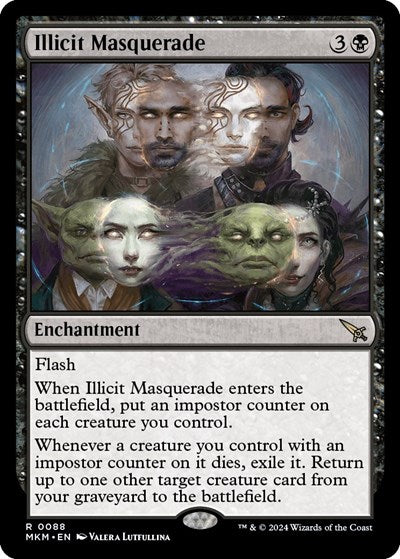 Illicit Masquerade (MKM) #88 Rare (Lightly Played) Murders at Karlov Manor Magic: The Gathering: 2024