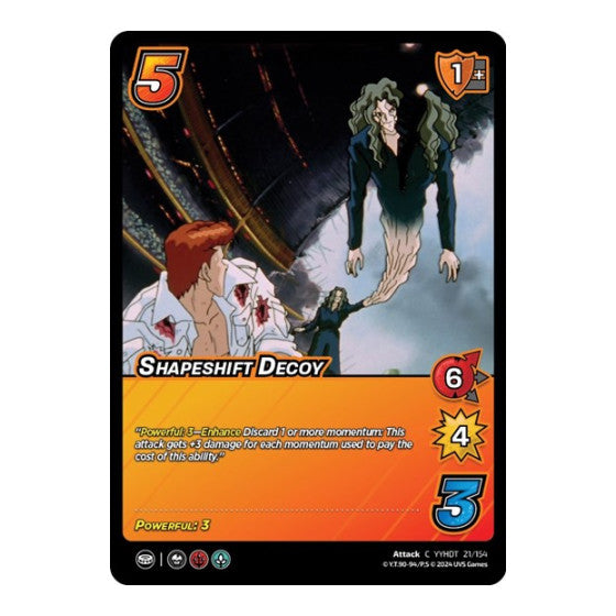 Shapeshift Decoy (YDT) #21/154 Common (Lightly Played) Yu Yu Hakusho: Dark Tournament UniVersus: 2024