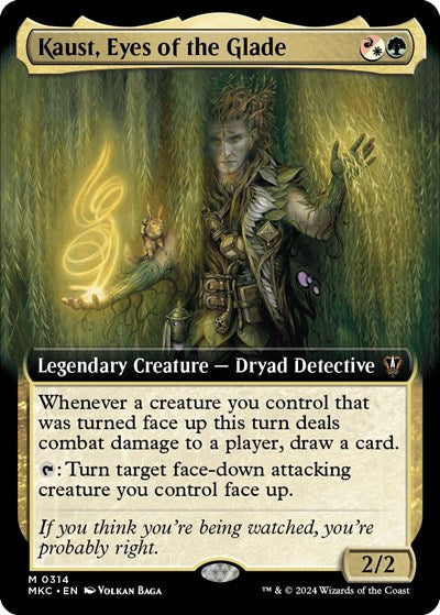 Kaust Eyes of the Glade Extended Art (MKC) #314 Mythic Rare (Lightly Played) Commander: Murders at Karlov Manor Magic: The Gathering: 2024