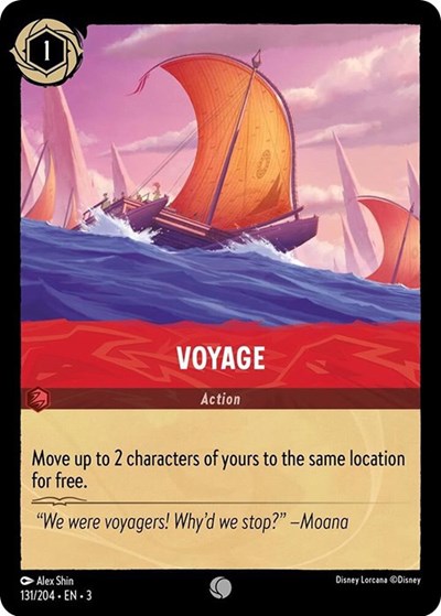 Voyage (3) #131/204 Common (Near Mint) Into the Inklands Disney Lorcana: 2024