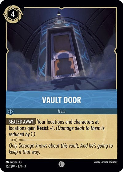 Vault Door (3) #167/204 Common (Near Mint) Into the Inklands Disney Lorcana: 2024