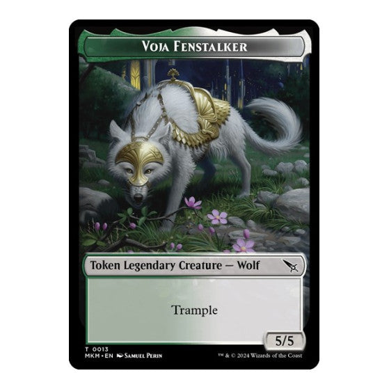 Voja Fenstalker Token (MKM) #13 T (Lightly Played) Murders at Karlov Manor Magic: The Gathering: 2024