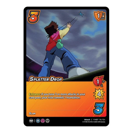 Splatter Drop (YDT) #94/154 Common (Lightly Played) Yu Yu Hakusho: Dark Tournament UniVersus: 2024