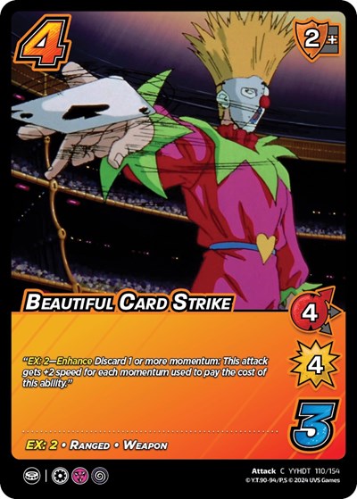 Beautiful Card Strike (YDT) #110/154 Common (Lightly Played) Yu Yu Hakusho: Dark Tournament UniVersus: 2024