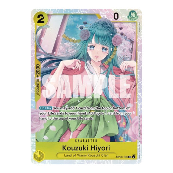 Kouzuki Hiyori (OP06) #OP06-106 Super Rare Wings of the Captain One Piece Card Game: 2024