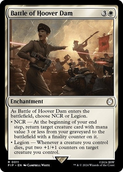 Battle of Hoover Dam (PIP) #11 Rare (Lightly Played) Universes Beyond: Fallout Magic: The Gathering: 2024