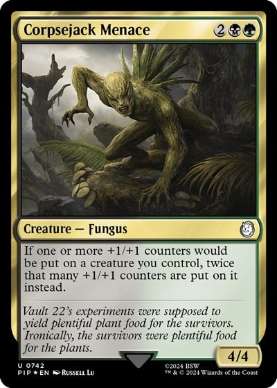 Corpsejack Menace Surge Foil (PIP) #742 Uncommon (Foil Near Mint) Universes Beyond: Fallout Magic: The Gathering: 2024