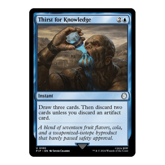 Thirst for Knowledge (PIP) #180 Uncommon (Lightly Played) Universes Beyond: Fallout Magic: The Gathering: 2024