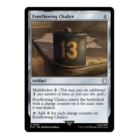 Everflowing Chalice (PIP) #230 Uncommon (Lightly Played) Universes Beyond: Fallout Magic: The Gathering: 2024