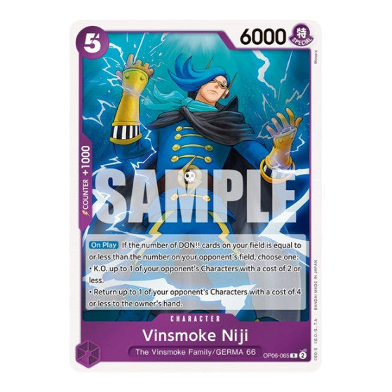 Vinsmoke Niji (065) (OP06) #OP06-065 Rare Wings of the Captain One Piece Card Game: 2024