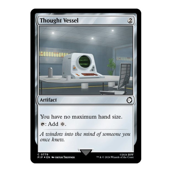 Thought Vessel Surge Foil (PIP) #779 Common (Foil Near Mint) Universes Beyond: Fallout Magic: The Gathering: 2024