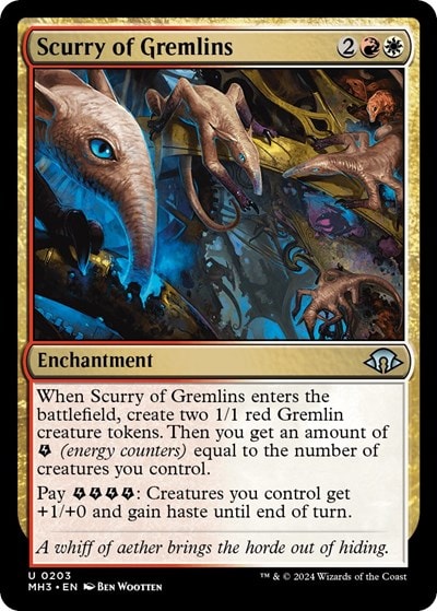 Scurry of Gremlins (MH3) #203 Uncommon (Lightly Played) Modern Horizons 3 Magic: The Gathering: 2024