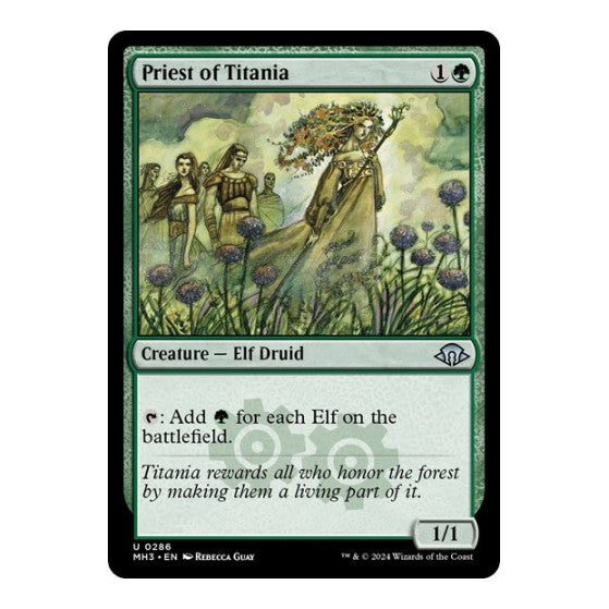Priest of Titania (MH3) #286 Uncommon (Foil Lightly Played) Modern Horizons 3 Magic: The Gathering: 2024